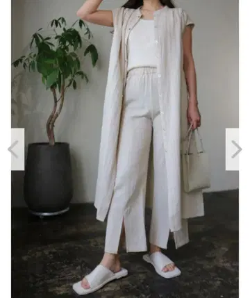 Cotton Linen Longshirt 셋업
