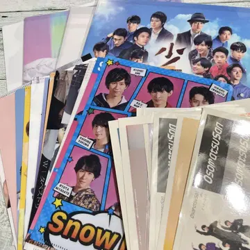 Snow Man CD 앨범 특전 클리어 파일 씰 세트