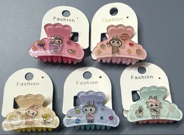 LABUBU 헤어 클립 5개 세트