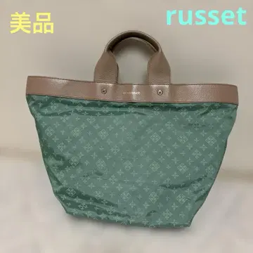 [새상품급] russet 마카롱 토트백 그린 수납 가방 포함