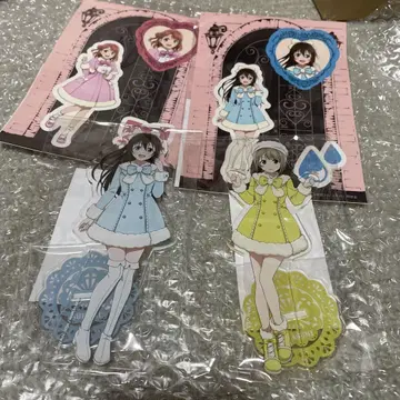 러브 라이브 니지가사키 세가 럭키 쿠지 아크릴 스탠드 스티커 세트