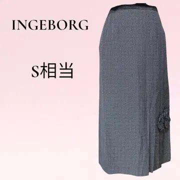 INGEBORG 잉게보그 롱 스커트 도트 무늬 SIZE:S 상당