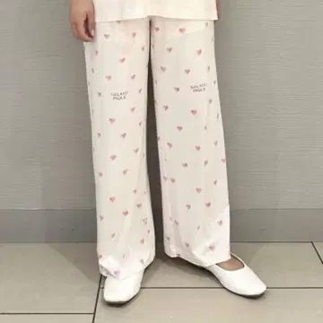 [ 새상품 ] 하트 무늬 롱 팬츠