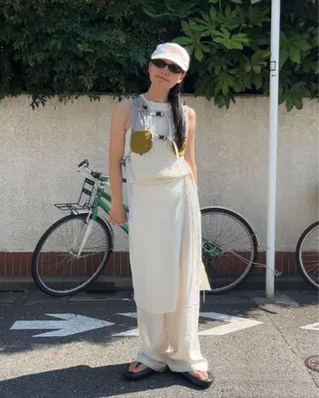 A.subjjject west loop lap pants ivory
