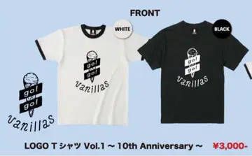 go go vanillas 티셔츠 10주년 블랙 L 사이즈