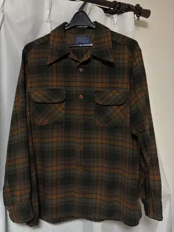 PENDLETON 보드 셔츠 브라운 체크
