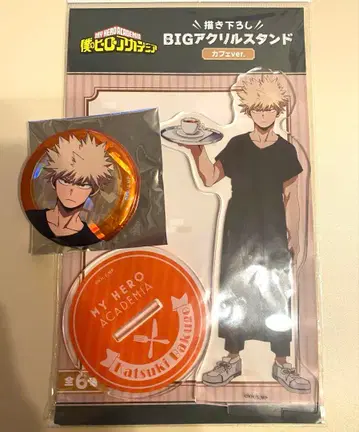 바쿠고 카츠키 아크릴 스탠드 캔뱃지 타워 레코드 카페