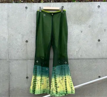design sheer flare pants