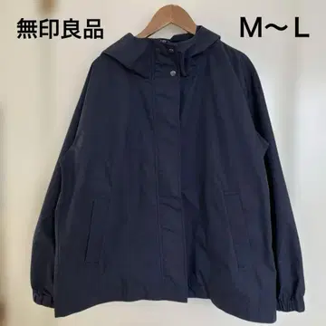 무인양품 발수 후드 블루종 네이비 size M~L