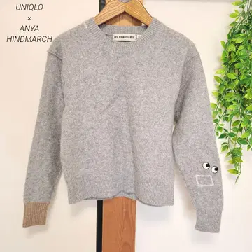 UNIQLO 유니클로 안야 힌드마치 프리미엄 크루넥 스웨터