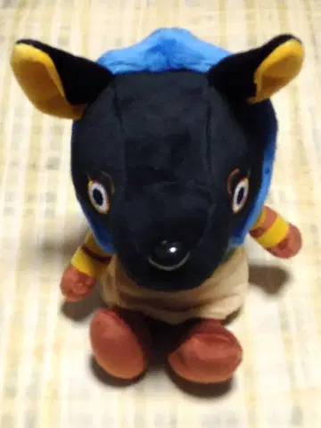 고대 이집트전 아누비스 봉제 인형 약 27cm 택 포함 미사용 새상품