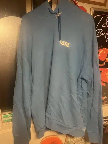VANS 오프 더 월 후드티 파랑