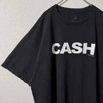 CASH 로고 T셔츠 2004년산 블랙 빅 박스 실루엣