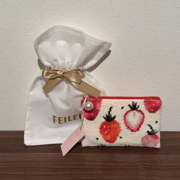 FEILER LOVERARY 스트로베리 도트 티슈 파우치