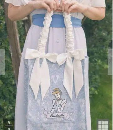 택 포함 새상품 Areeam 신데렐라 리본 토트백