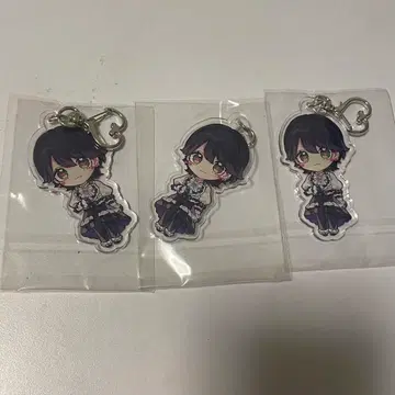 러브식 에츠야 하프 아크릴 키링 3개 세트