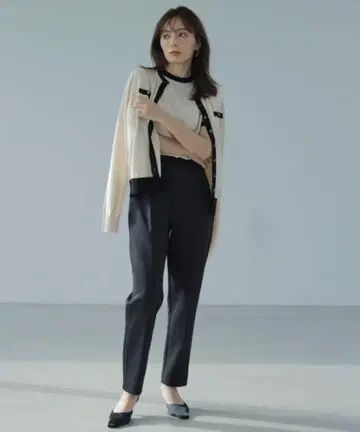 anuans 테이퍼드 이지 컷 팬츠