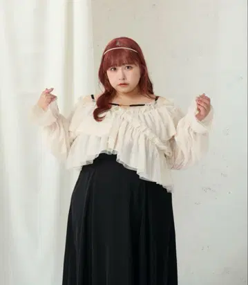 Louiosy 튤 크로스 블라우스