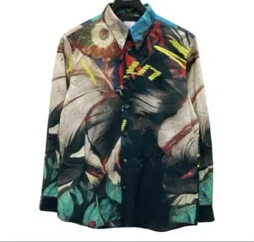 Paul Smith / 폴스미스 보태니컬 무늬 셔츠 블랙 베이지