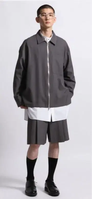 STERNBERG 사이드 슬릿 ZIP 셔츠