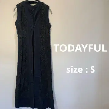 TODAYFUL 투데이풀 자수 메쉬 드레스 롱 베스트