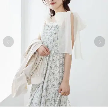 MAJESTIC LEGON 어깨 리본 원피스