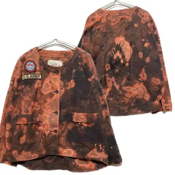 00s 빈티지 리메이크 둥근넥 바이어스 커버올 오르테가 염색 XL