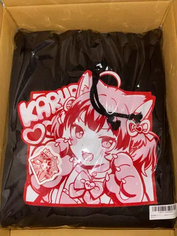 아카미 카루비 후드티 L 사이즈 스마트폰 링 세트