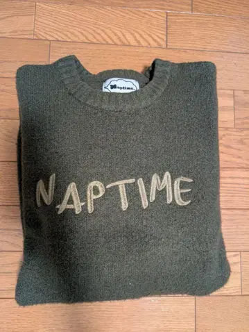 Naptime 니트 스웨터 올리브 그린