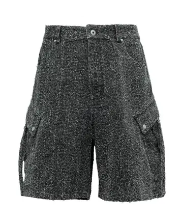 viedit Leopard denim shorts (Gray) 사이즈 2
