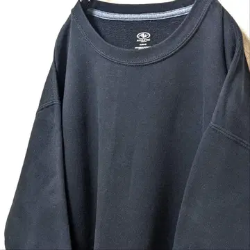 애슬레틱 웍스 무지 맨투맨 트레이닝복 플레인 블랙 구제 의류