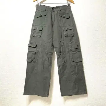 BEEP 카고 팬츠 워크 팬츠 카키 올리브 그린 M