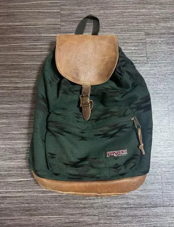 80s USA JANSPORT 백팩 하의 가죽