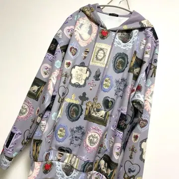 MILKBOY 아트 프린트 후드티