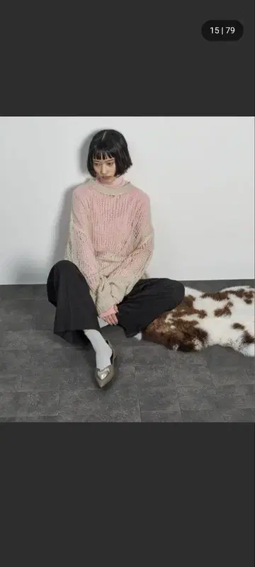 THEYOn 하트 모티브 플랫 펌프스