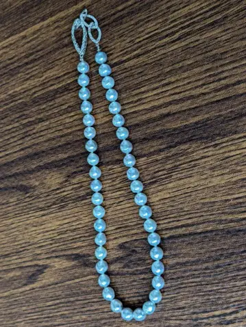 천연 펄 목걸이 디자인 목걸이 진주 Pearl 화이트