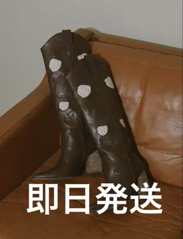 [인터넷 완판템] 로즈 모티브 웨스턴 부츠 다리치