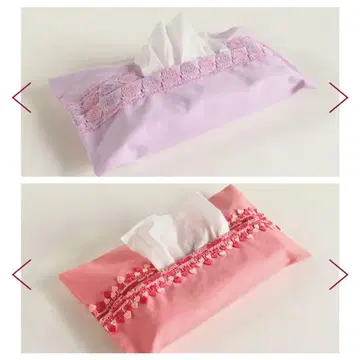치카자와 레이스 미사용 새상품 티슈 박스 커버 LOVE 하트 플라워 부케