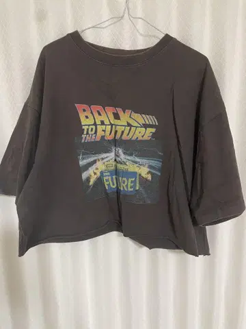 구제 의류 vintage 백 투 더 퓨처 T셔츠 반팔 숏 기장