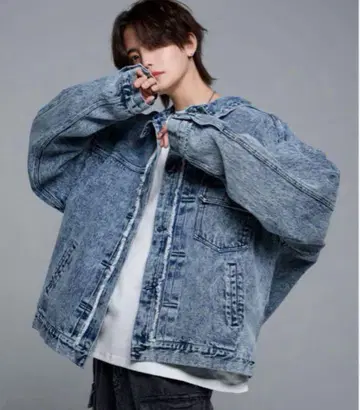 최종 가격 인하 ADRER 빈티지 오버 데님 자켓 L
