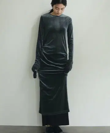 anuke 벨로아 원피스 블루