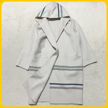새상품급 택 포함 GALERIE VIE 더블 페이스 패널 보더 코트
