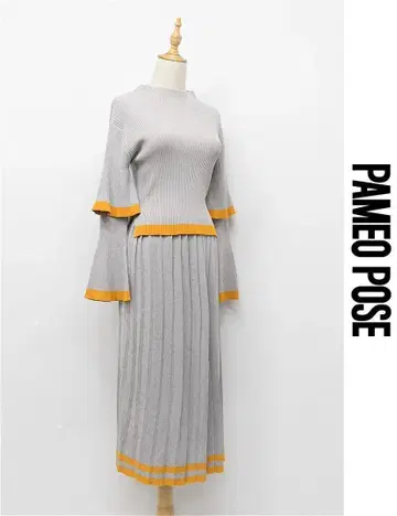 HGA-W024/새상품급 PAMEO POSE 셋업 블라우스 스커트