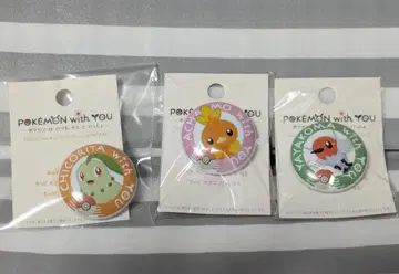 포켓몬 센터 POKEMON with YOU 캔뱃지 3종 세트