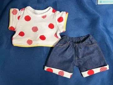 우타프리 프린스캣 프리캐 코스튬 도트 빨간색 T셔츠 팬츠