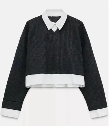 zara 대비 포플린 스웨트 셔츠 스트라이프 H&M 한국