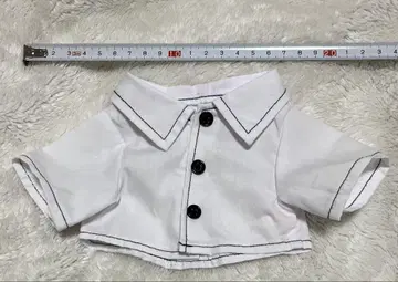 Bear wear 봉제 인형용 화이트 셔츠
