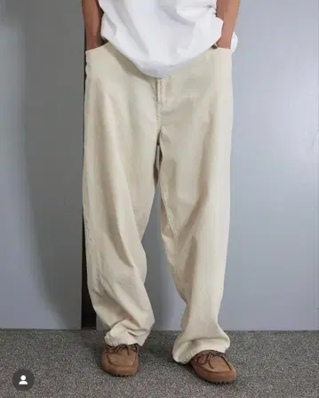 everyone wide straight corduroy trousers