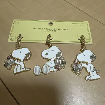 USJ 한정판 스누피 참 세트 3개