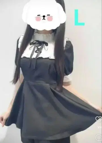 양산형 지뢰 레이스업 반팔 블라우스 & 숏팬츠 셋업 블랙 L 사이즈